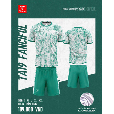 ÁO BÓNG ĐÁ KHÔNG LOGO TA19 FANCIFUL